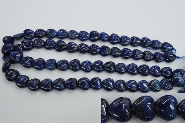 CNL934 15.5 inches 15*15mm heart natural lapis lazuli gemstone beads
