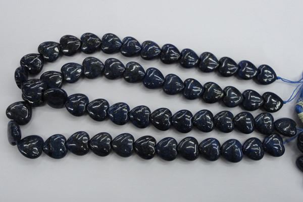 CNL935 15.5 inches 16*16mm heart natural lapis lazuli gemstone beads