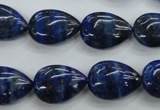 CNL956 15.5 inches 13*18mm flat teardrop natural lapis lazuli beads