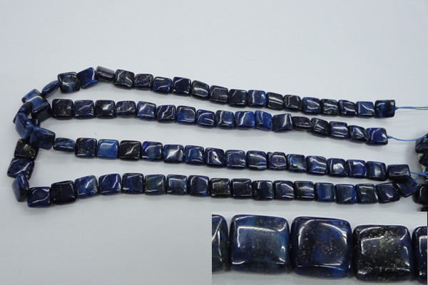 CNL961 15.5 inches 10*10mm square natural lapis lazuli gemstone beads