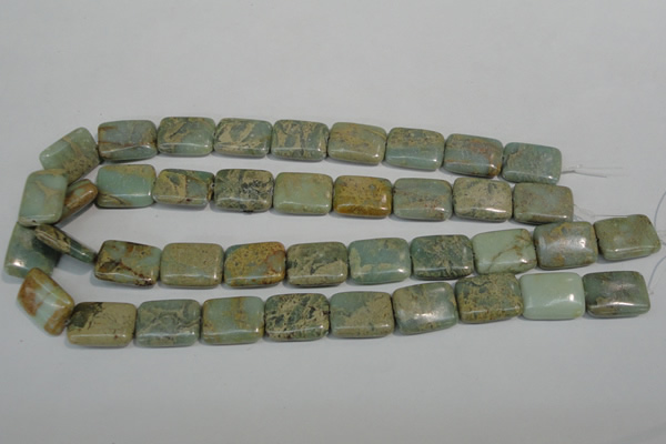 CNS256 15.5 inches 15*20mm rectangle natural serpentine jasper beads