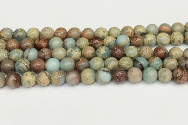 CNS332 15.5 inches 8mm round serpentine jasper beads wholesale