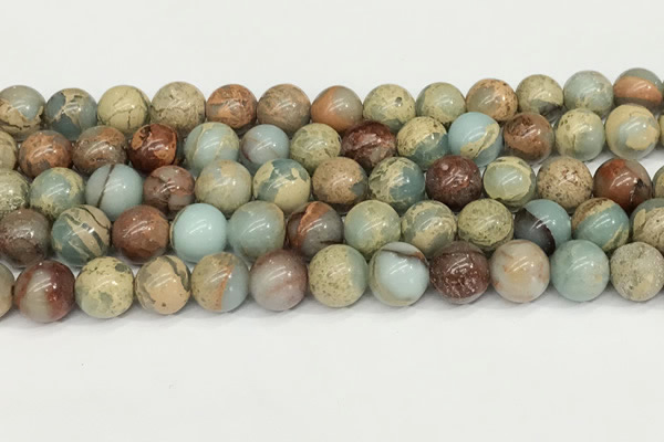 CNS333 15.5 inches 10mm round serpentine jasper beads wholesale
