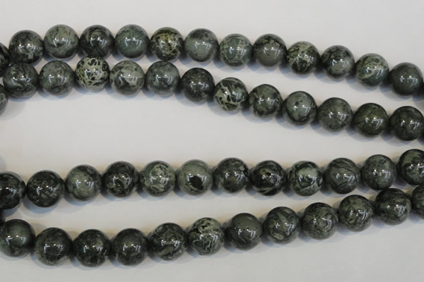 CNS404 15.5 inches 12mm round natural serpentine jasper beads