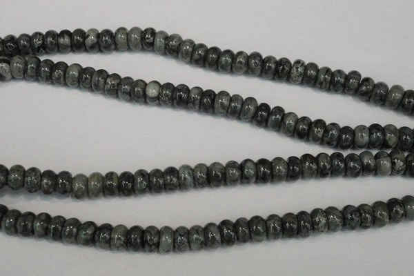 CNS412 15.5 inches 5*8mm rondelle natural serpentine jasper beads