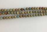 CNS701 15.5 inches 6mm round serpentine jasper beads wholesale