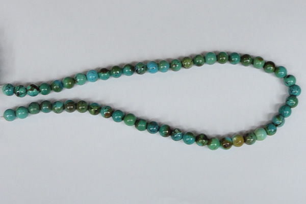 CNT04 16 inches natural turquoise 8mm round beads wholesale