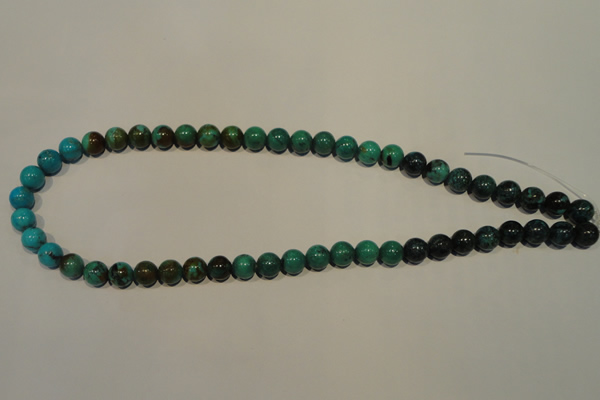 CNT104 15.5 inches 8mm round natural turquoise beads wholesale