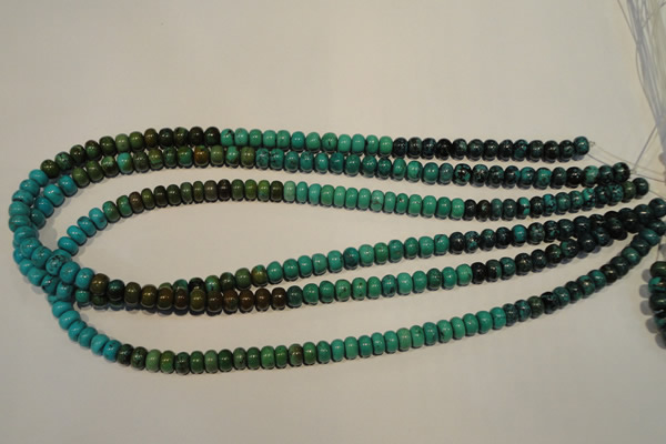 CNT111 15.5 inches 4*7mm rondelle natural turquoise beads wholesale