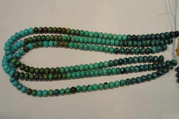 CNT112 15.5 inches 5*8mm rondelle natural turquoise beads wholesale