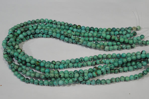 CNT206 15.5 inches 6mm round natural turquoise beads wholesale