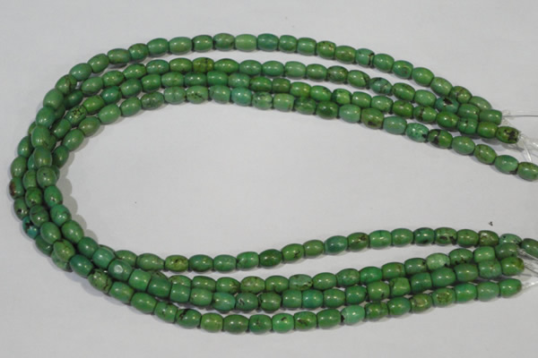 CNT214 15.5 inches 6*8mm drum natural turquoise beads wholesale