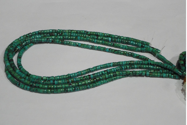 CNT219 15.5 inches 3*4mm – 4*5mm heishi natural turquoise beads