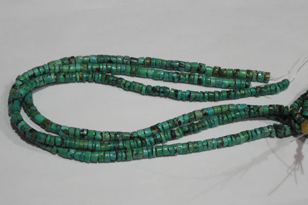CNT220 15.5 inches 3*7mm – 5*9mm heishi natural turquoise beads