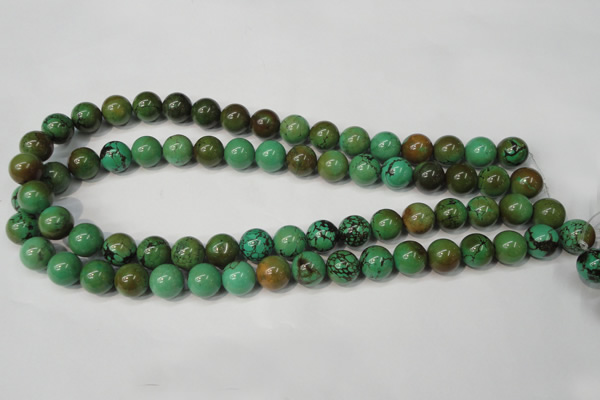CNT354 15.5 inches 12mm round turquoise beads wholesale