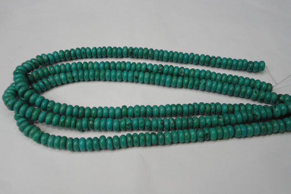 CNT363 15.5 inches 4*8mm rondelle turquoise beads wholesale