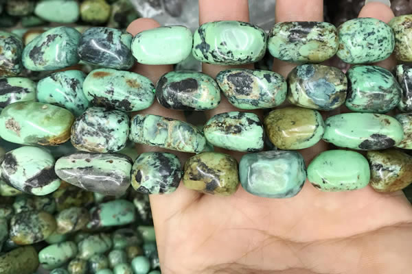 CNT408 15.5 inches 12*16mm - 14*23mm nuggets natural turquoise beads