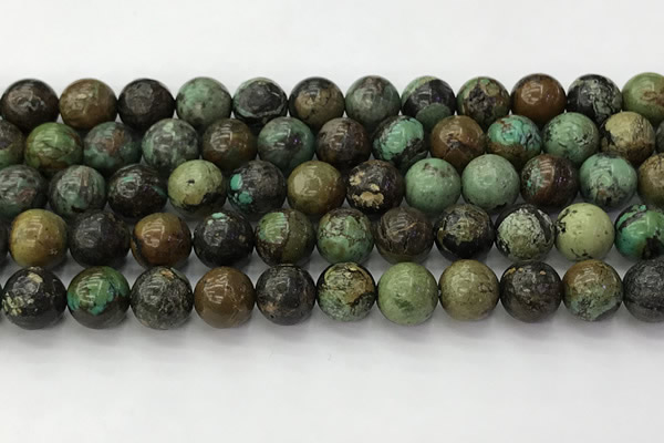 CNT412 15.5 inches 10mm round natural turquoise beads wholesale