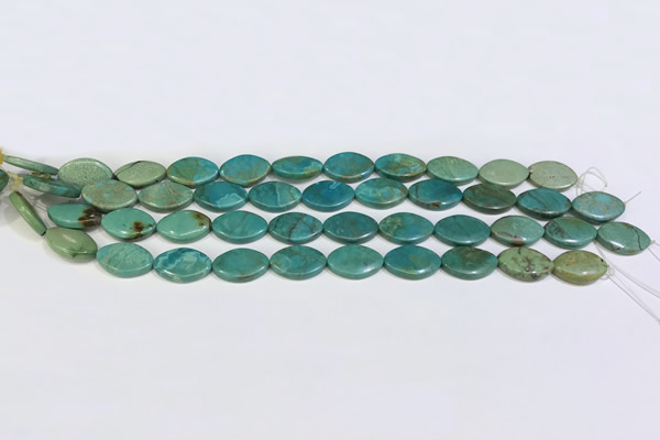 CNT508 15.5 inches  11*18mm - 12*20mm oval turquoise gemstone beads