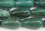 CNT514 15.5 inches 8*16mm teardrop turquoise gemstone beads
