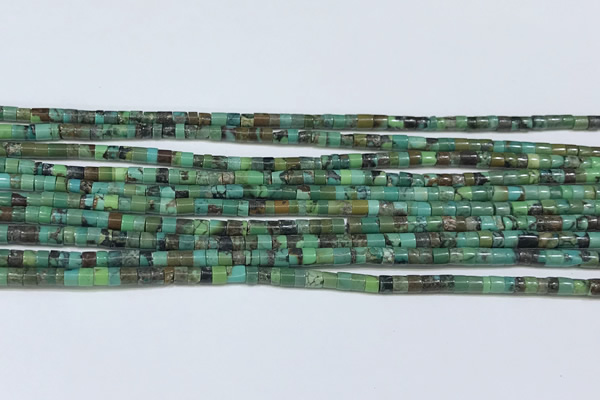 CNT524 15.5 inches 3mm - 3.5mm heishi turquoise gemstone beads