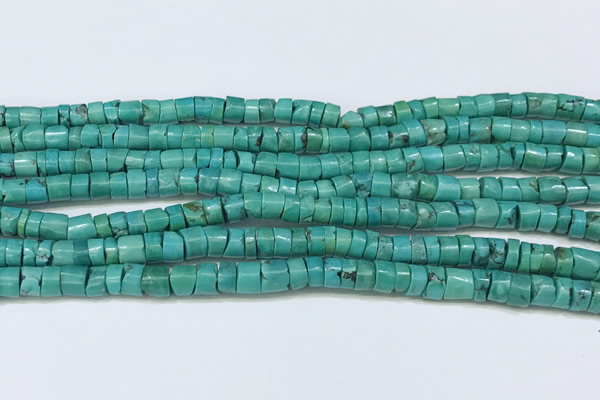 CNT531 15.5 inches 5mm - 5.5mm heishi turquoise gemstone beads