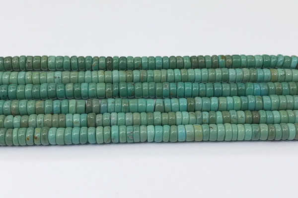 CNT544 15.5 inches 3*6mm heishi turquoise gemstone beads