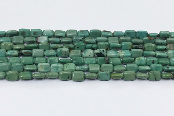 CNT557 15.5 inches 6*8mm rectangle turquoise gemstone beads