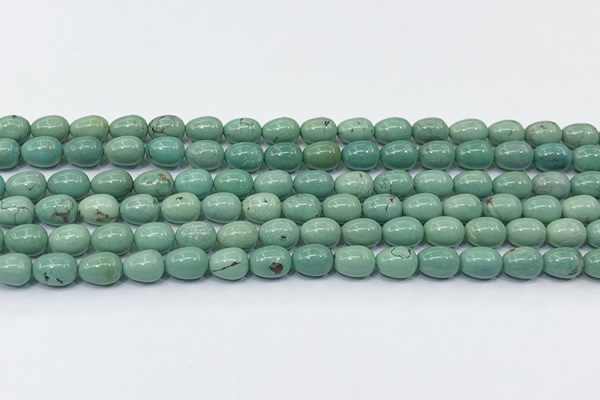 CNT565 15.5 inches 6*8mm teardrop turquoise gemstone beads