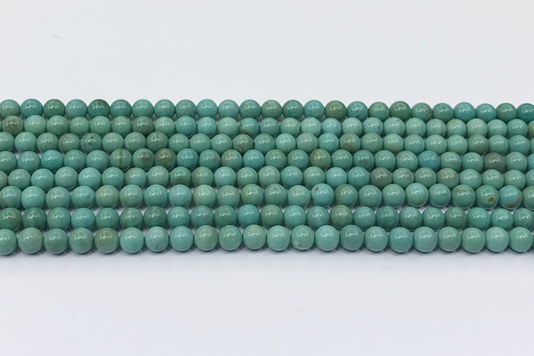 CNT573 15.5 inches 5mm round turquoise gemstone beads