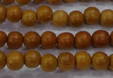CNW02 15.5 inches 6mm round nangka wood beads wholesale