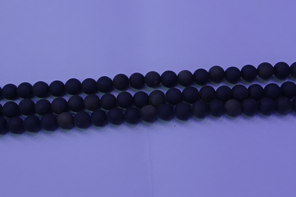 COB278 15.5 inches 6mm round matte golden obsidian beads wholesale