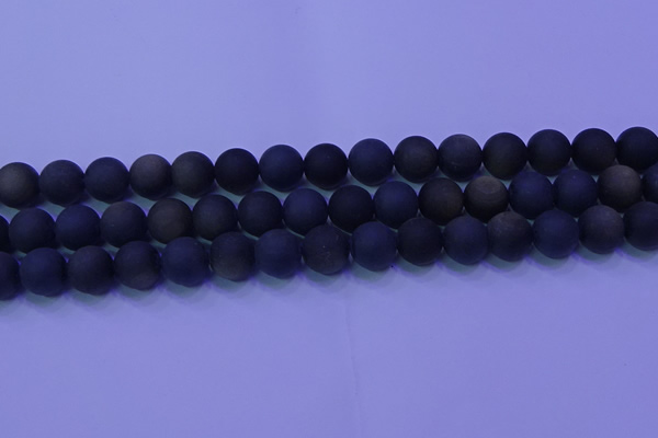 COB280 15.5 inches 10mm round matte golden obsidian beads wholesale