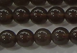 COB600 15.5 inches 6mm round ice black obsidian beads wholesale