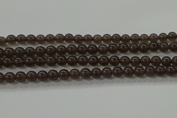 COB600 15.5 inches 6mm round ice black obsidian beads wholesale