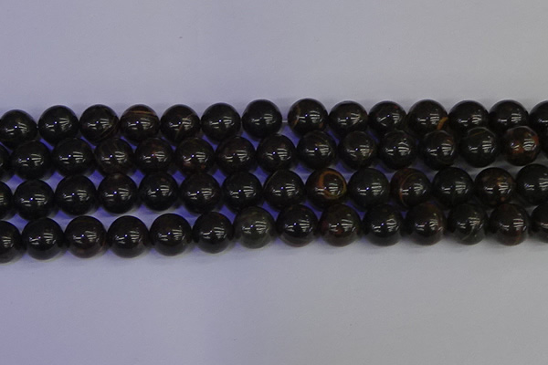 COB655 15.5 inches 14mm round gold black obsidian beads wholesale