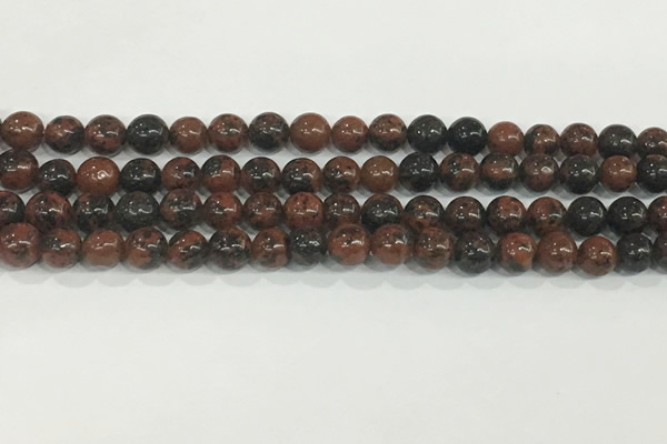 COB751 15.5 inches 6mm round mahogany obsidian beads wholesale