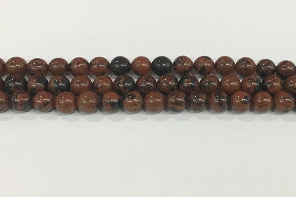 COB752 15.5 inches 8mm round mahogany obsidian beads wholesale