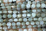 COIN155 15 inches 6mm faceted coin quartz gemstone beads