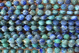 COIN169 15 inches 6mm faceted coin chrysocolla gemstone beads