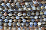 COIN173 15 inches 6mm faceted coin dumortierite gemstone beads