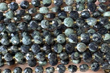 COIN204 15 inches 6mm faceted coin kambaba jasper beads