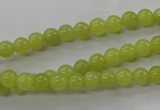 COJ102 15.5 inches 6mm round olive jade beads wholesale