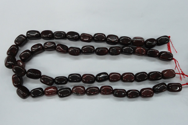 COJ14 15.5 inches 10*15mm nuggets blood jasper gemstone beads