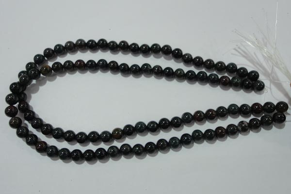 COJ302 15.5 inches 8mm round Indian bloodstone beads wholesale
