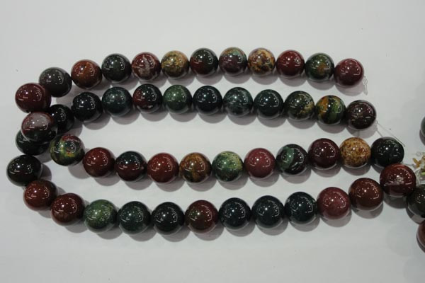 COJ306 15.5 inches 16mm round Indian bloodstone beads wholesale