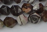 COJ373 15.5 inches 10mm faceted nuggets outback jasper beads