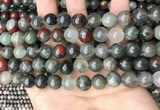 COJ483 15.5 inches 10mm round blood jasper beads wholesale