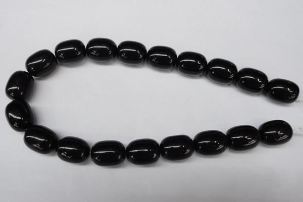 CON28 15.5 inches 15*20mm drum black onyx gemstone beads
