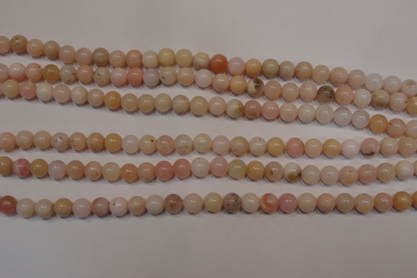 COP1002 15.5 inches 6mm round natural pink opal gemstone beads